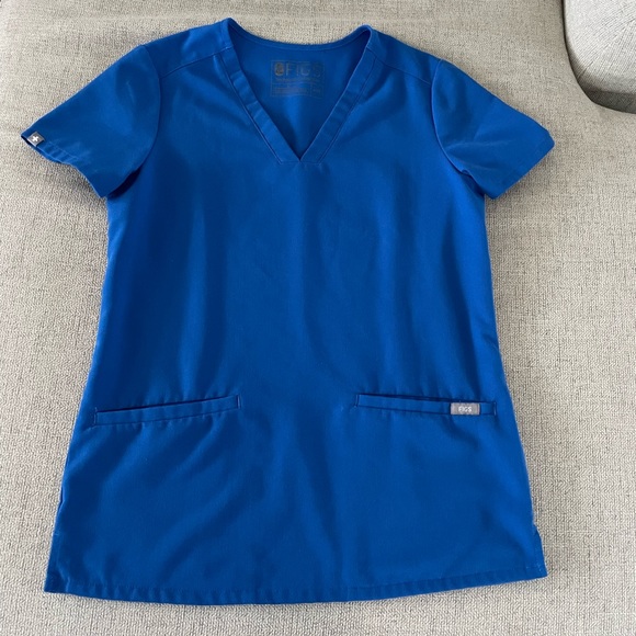 Figs Casma top in Royal Blue size XXS - Picture 2 of 4